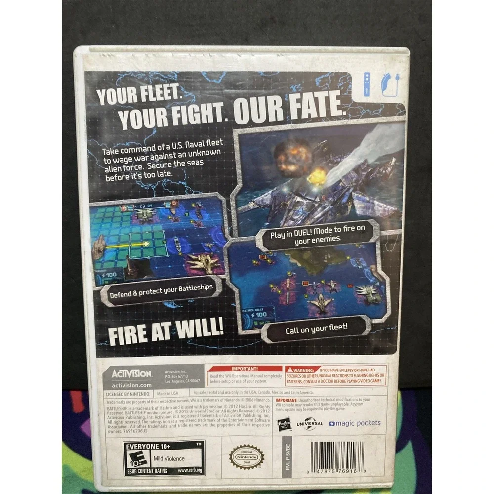 Wii Battleship Game CIB Complete Nice